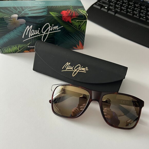 Maui Jim Pailolo Matte Tortoise Sunglasses - Picture 1 of 7